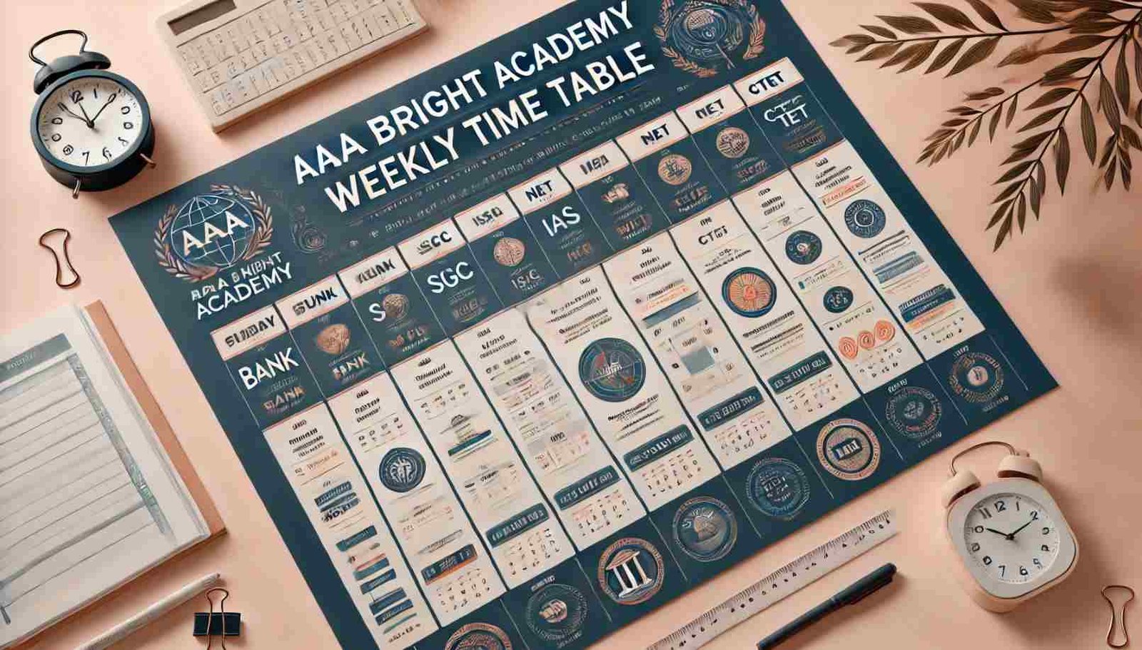 AAA Bright Academy Time Table